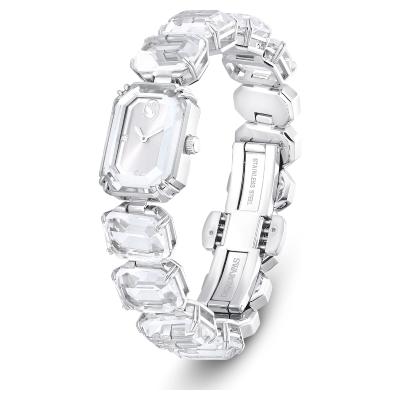 Montre Swarovski octogonale blanc