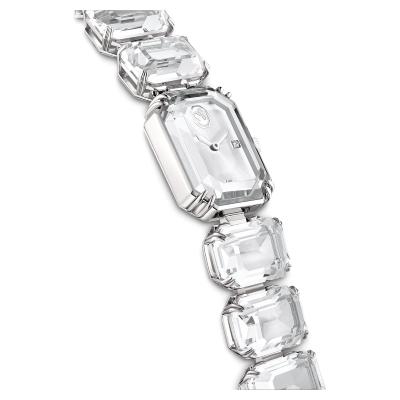 Montre Swarovski octogonale blanc