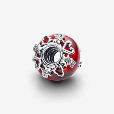 CHARM PANDORA VERRE DE MURANO ROUGE NOËL 