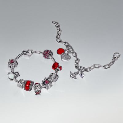 CHARM PANDORA VERRE DE MURANO ROUGE NOËL 