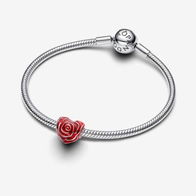 CHARM PANDORA COEUR ROUGE ROSE 