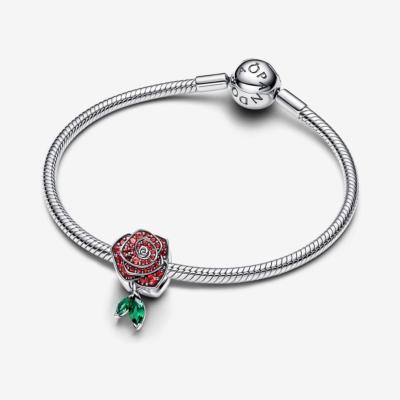 CHARM PANDORA ROSE SCINTILLANTE ROUGE 