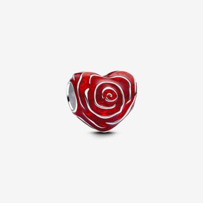 CHARM PANDORA COEUR ROUGE ROSE 